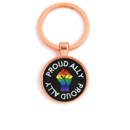 PROUD ALLY Custom Keychain