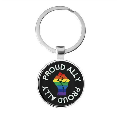 PROUD ALLY Custom Keychain