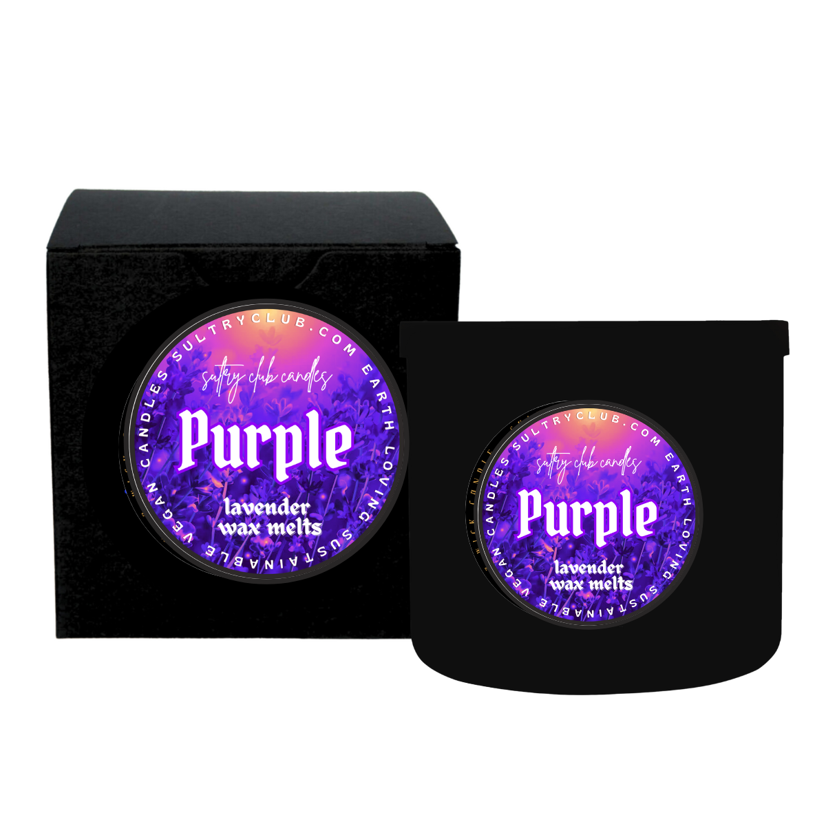 PURPLE Lavender Vegan Candle