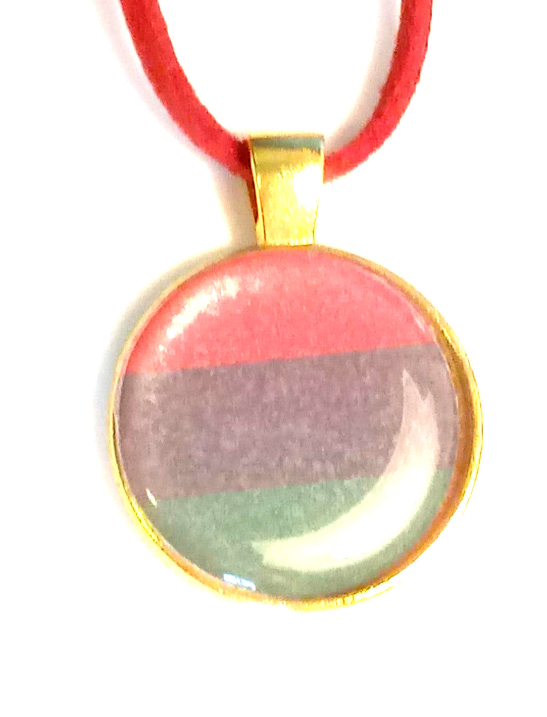 Pan-African Peaceful Protest Leather Necklace