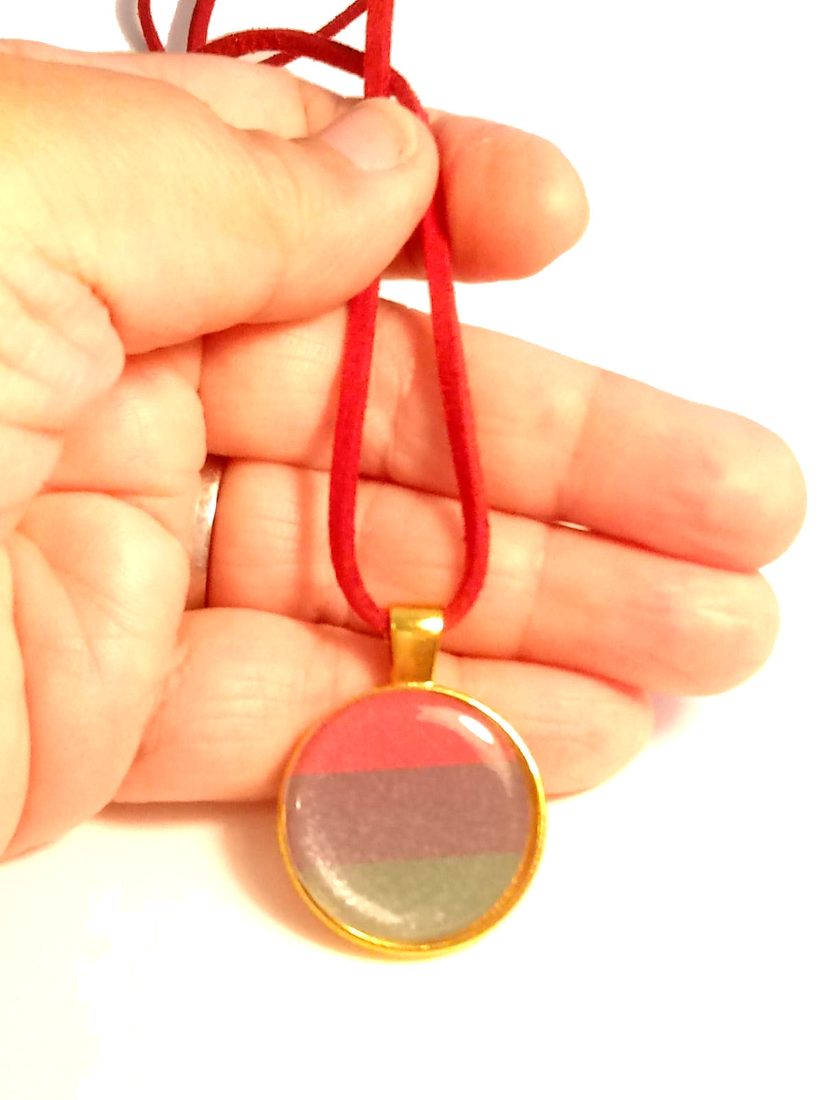 Pan-African Peaceful Protest Leather Necklace