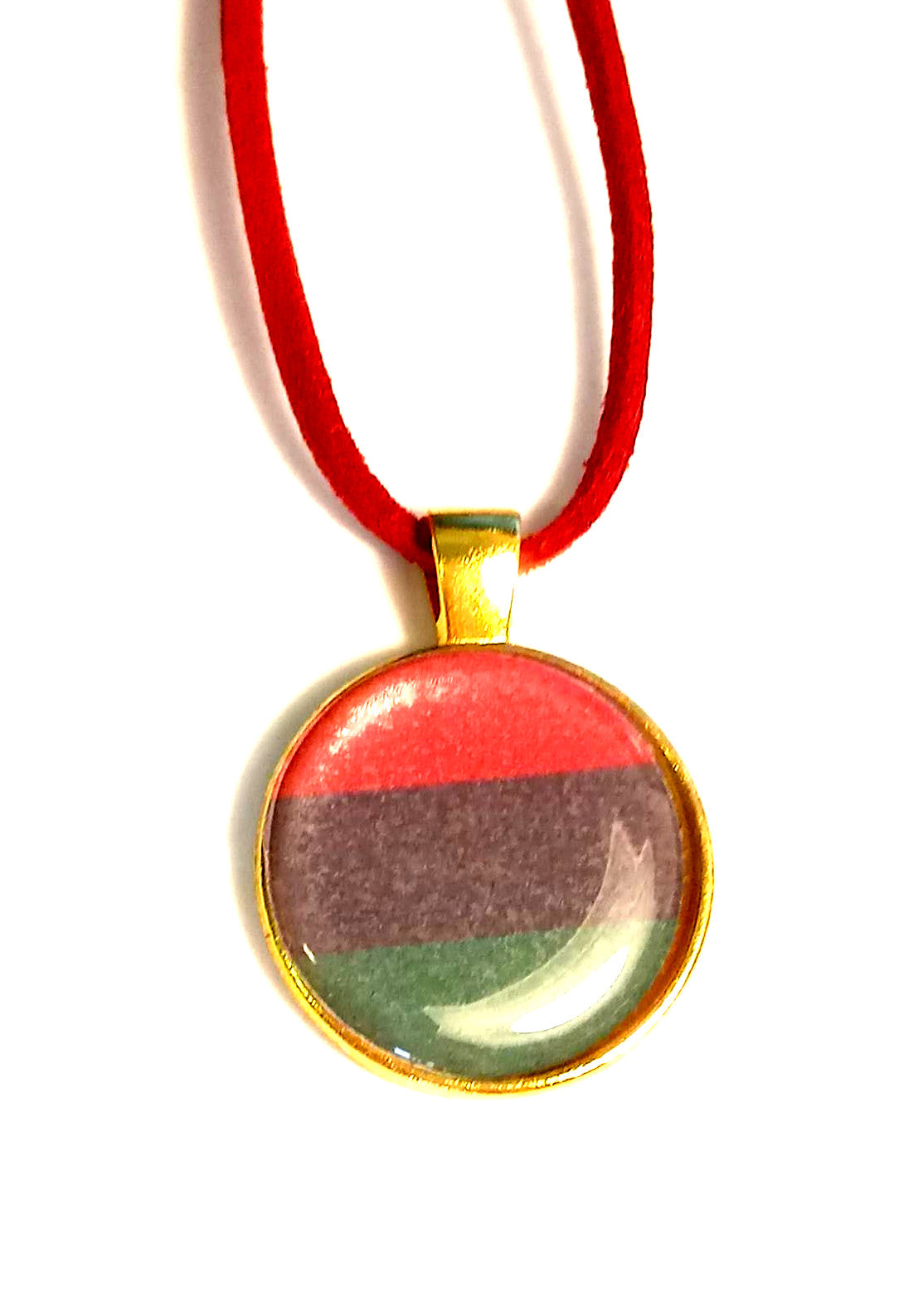 Pan-African Peaceful Protest Leather Necklace