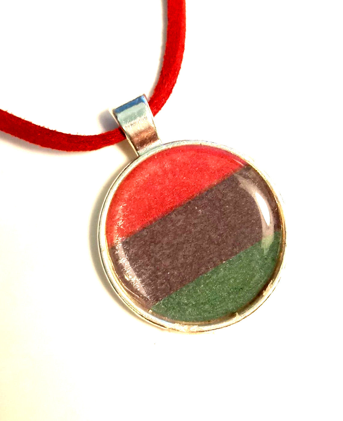 Pan-African Peaceful Protest Leather Necklace