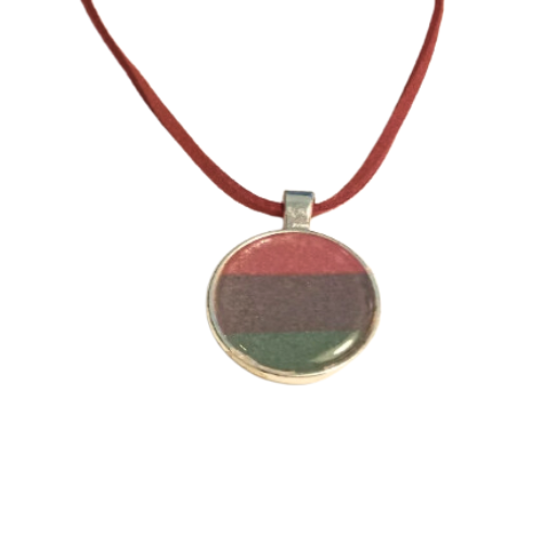 Pan-African Peaceful Protest Leather Necklace