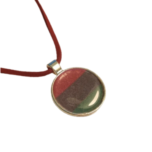 Pan-African Peaceful Protest Leather Necklace