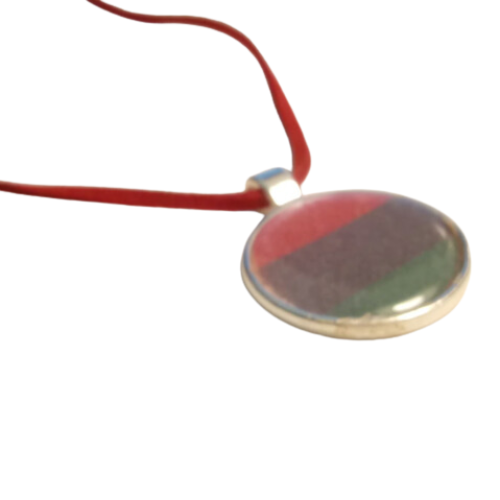 Pan-African Peaceful Protest Leather Necklace