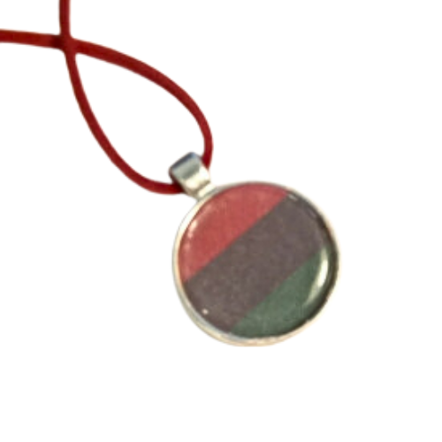 Pan-African Peaceful Protest Leather Necklace