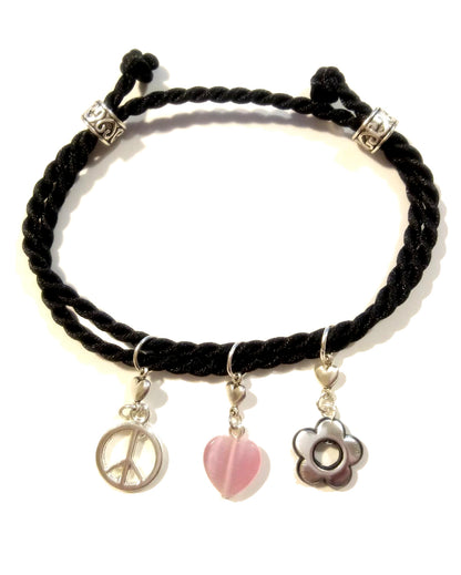 Peace Love And Nature Boho Wrap Bracelet
