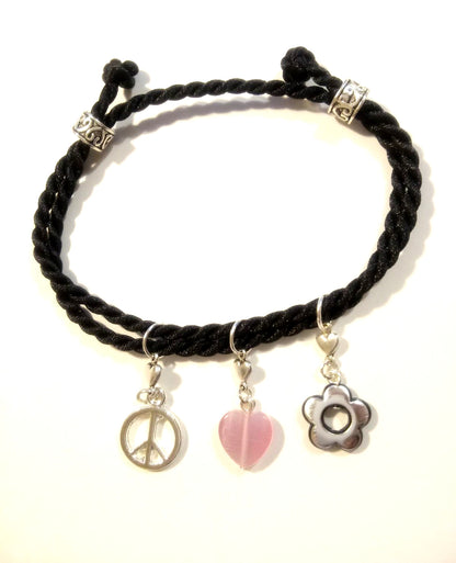 Peace Love And Nature Boho Wrap Bracelet