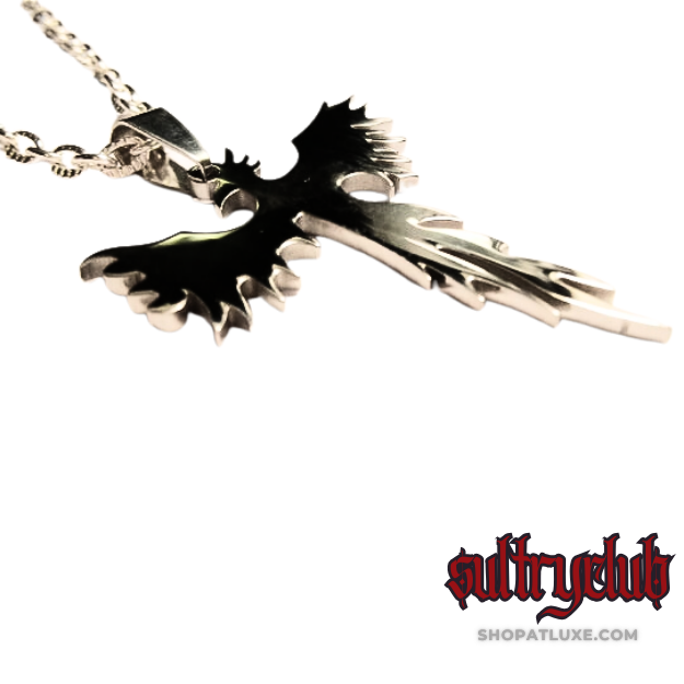 Phoenix Rises Silver Unisex Necklace