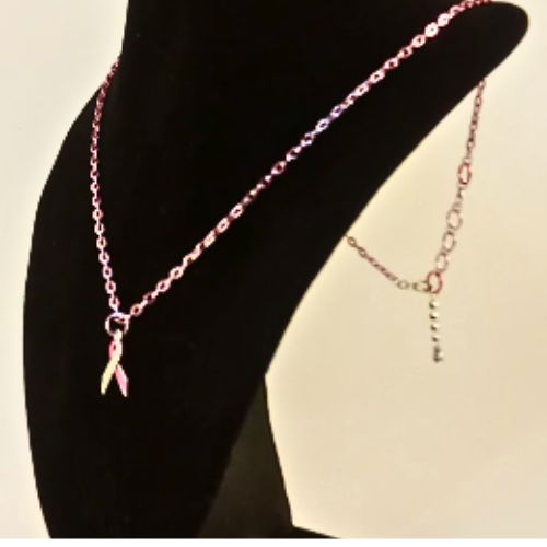 Pink Ribbon Cancer Survivor Necklace