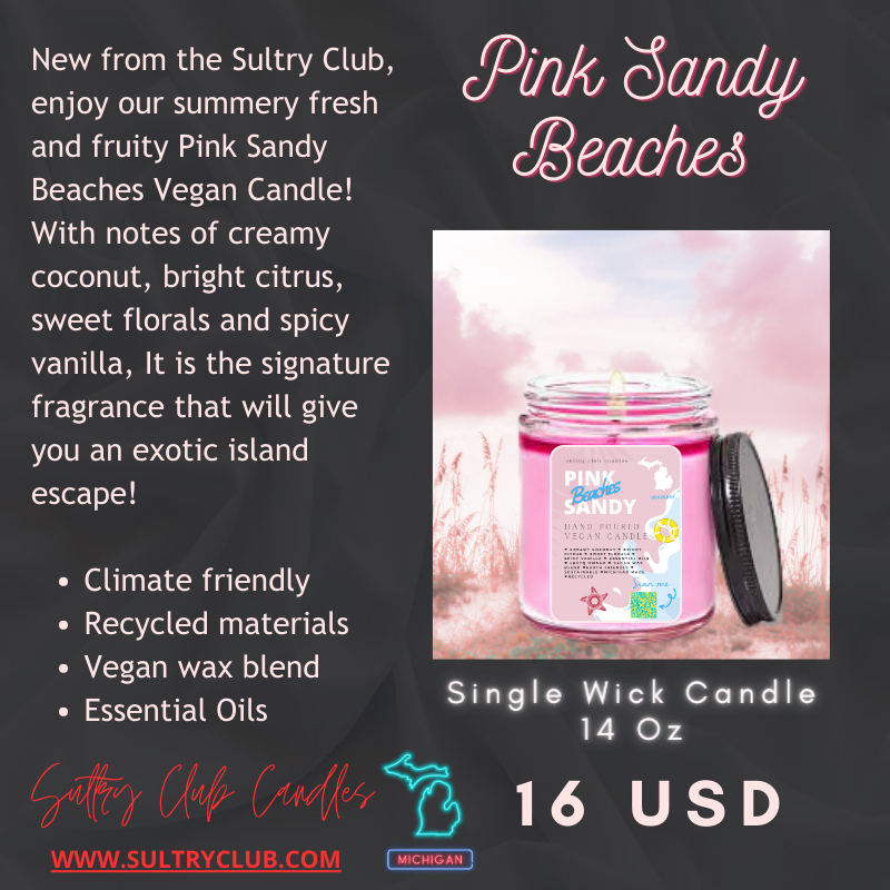 PINK SANDY BEACHES CANDLE