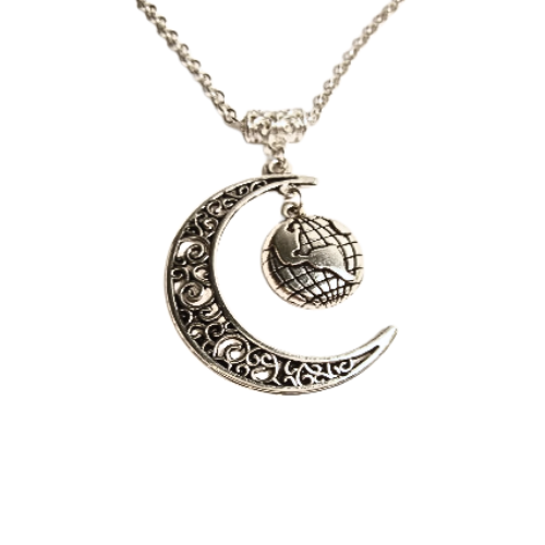 Yin Yang Moon And Earth Necklace