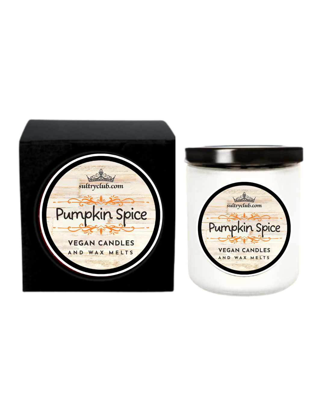 Pumpkin Spice Vegan Candles