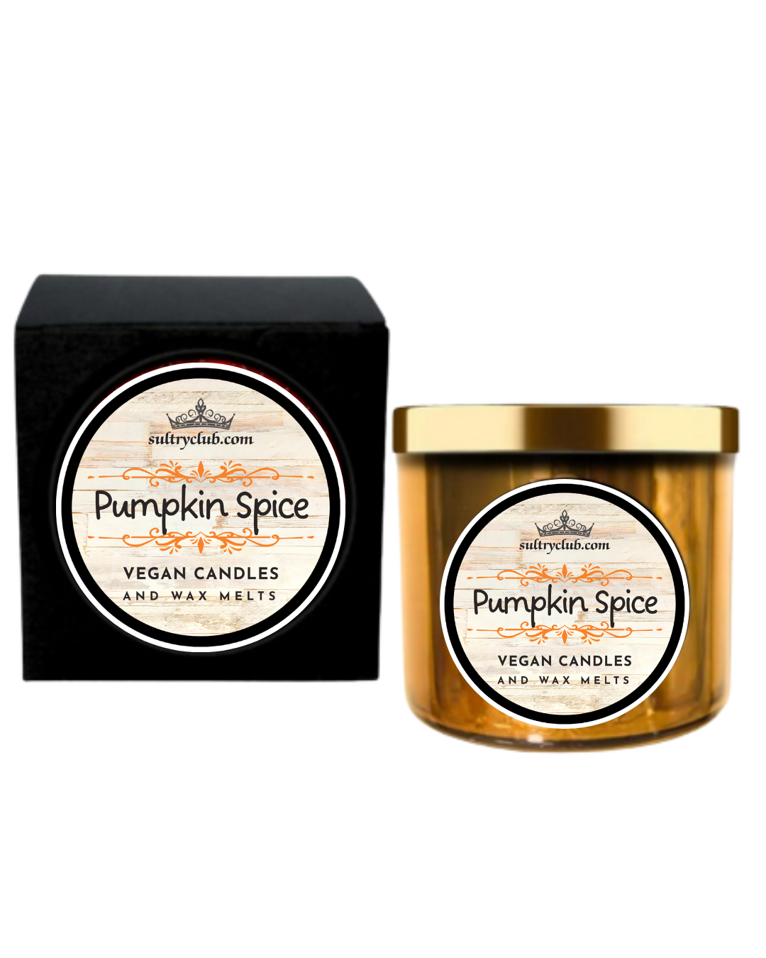 Pumpkin Spice Vegan Candles