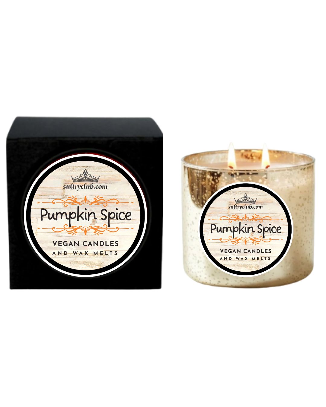 Pumpkin Spice Vegan Candles