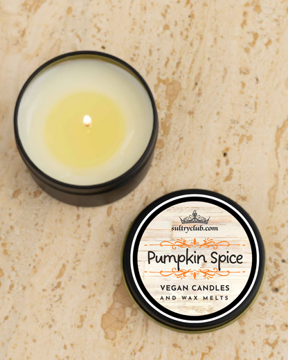 Pumpkin Spice Vegan Candles