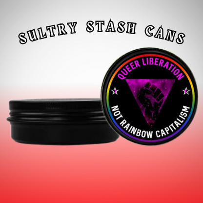TRANS PRIDE Stash Tin - Round Storage Container (Several Styles)