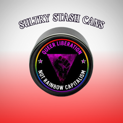 TRANS PRIDE Stash Tin - Round Storage Container (Several Styles)