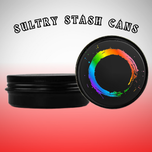 LBGTQ Stash Tin - Round Storage Container (Several Styles)