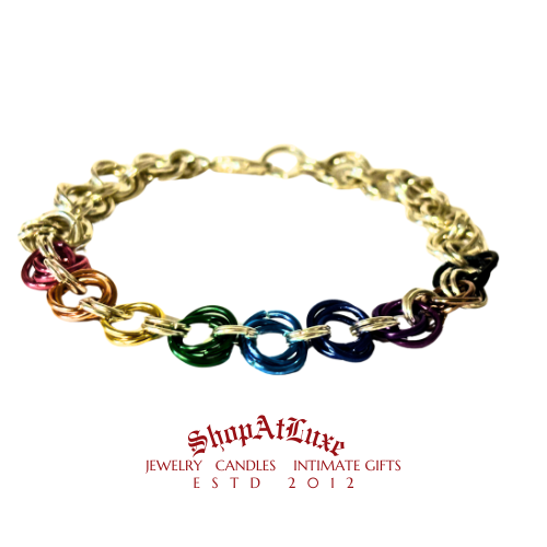 Rock My Rainbow Byzantine Bracelet