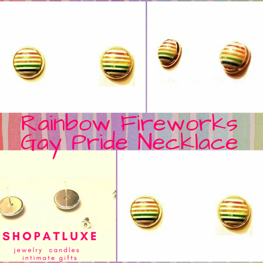 Rainbow Gay Pride Enamel Earrings