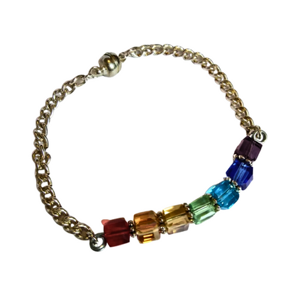 Rainbow Pride Cubes Bracelet
