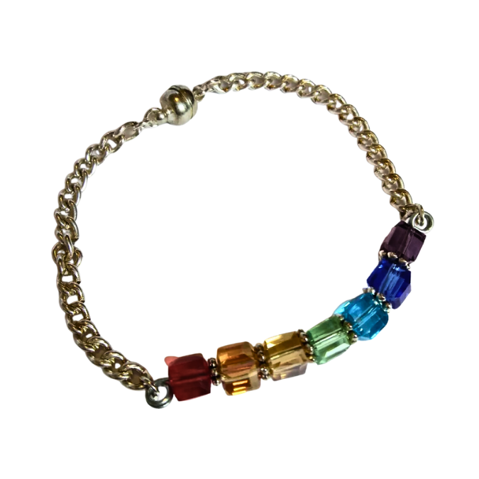 Rainbow Pride Beaded Bracelet