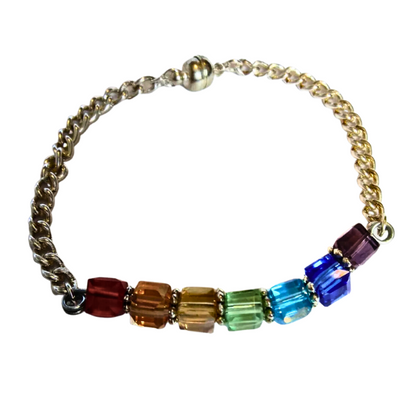 Rainbow Pride Cubes Bracelet