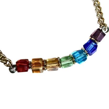Rainbow Pride Cubes Bracelet
