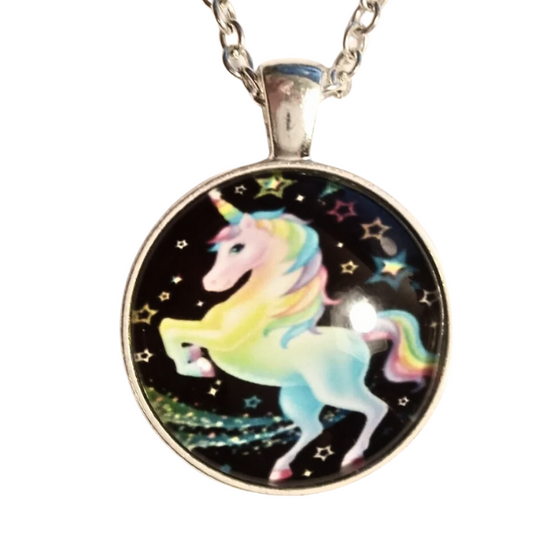 Rainbow Unicorn Magical Love Necklace