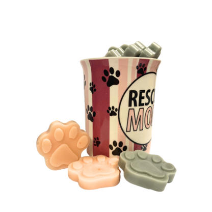 Rescule Mom Gift Mug With Pawprint Wax Melts