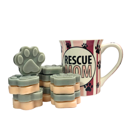 Rescule Mom Gift Mug With Pawprint Wax Melts