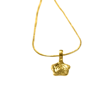 RETRO FLOWER HIPSTER NECKLACE