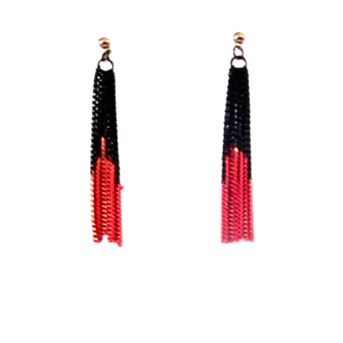 RETRO PUNK CHAIN FRINGE EARRINGS