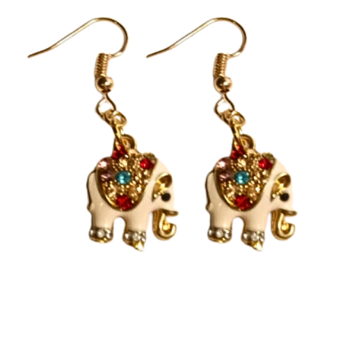 ROSE GOLD ELEPHANT EARRINGS