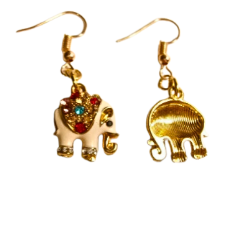 ROSE GOLD ELEPHANT EARRINGS