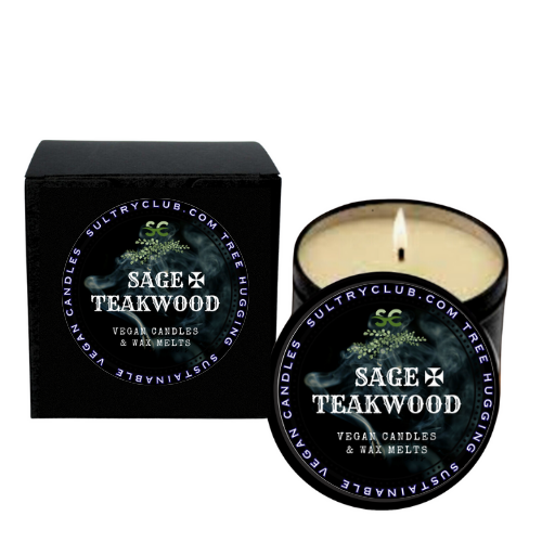 Sage And Teakwood Vegan Candle