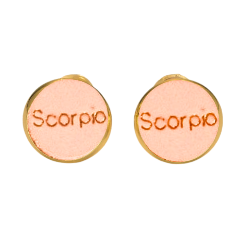 SCORPIO PINK & GOLD EARRINGS