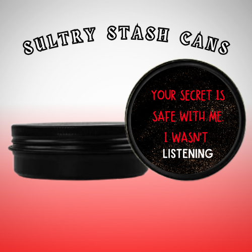 SECRETS Stash Tin - Round Storage Container