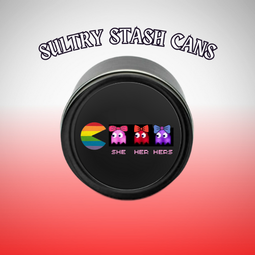 LBGTQ Stash Tin - Round Storage Container (Several Styles)