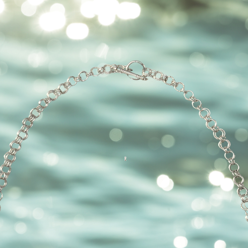 Beaded Spiral Hand Woven Necklace