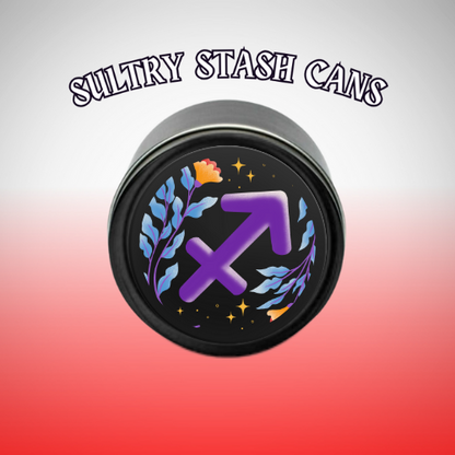 SAGITARIUS Stash Tin - Round Storage Container