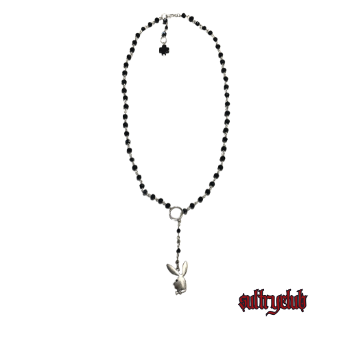 PLAYBOY BUNNY CAPTIVE CHOKER O RING LARIAT NECKLACE