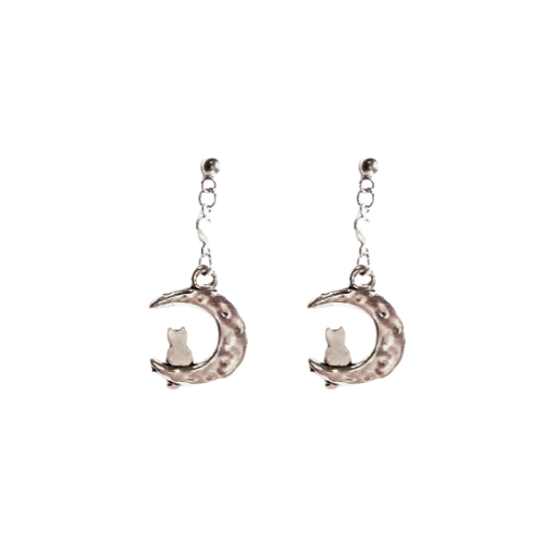 CATS ON THE MOON EARRINGS