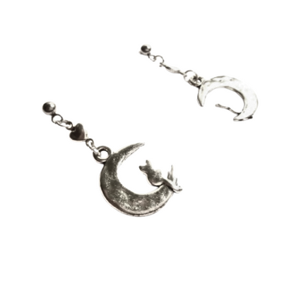CATS ON THE MOON EARRINGS