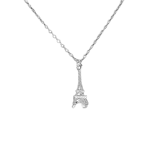 Eiffel Tower Silver Necklace