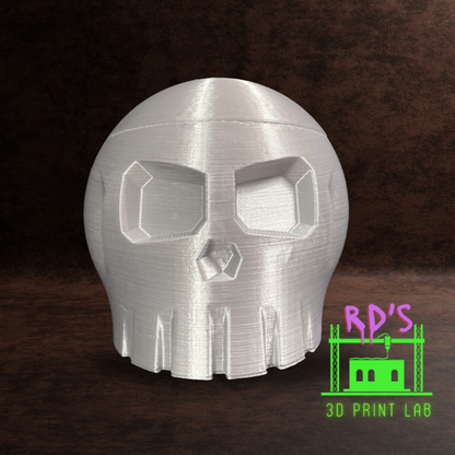 Metallic Silver 3d Skull With Gothic Wax Melts