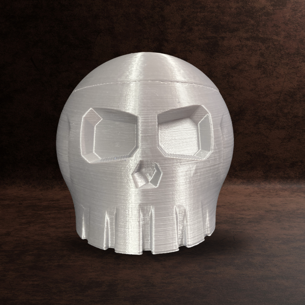 Metallic Silver 3d Skull With Gothic Wax Melts