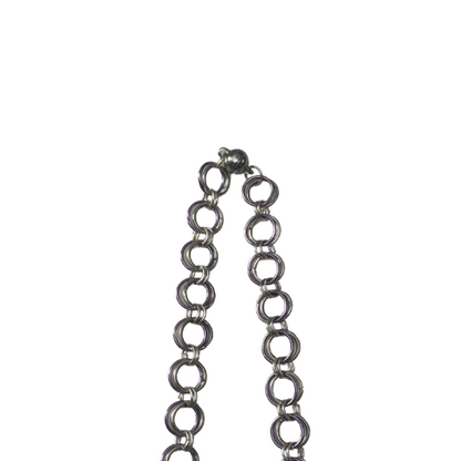 Steel Pentacle Star Discreet Day Choker Necklace